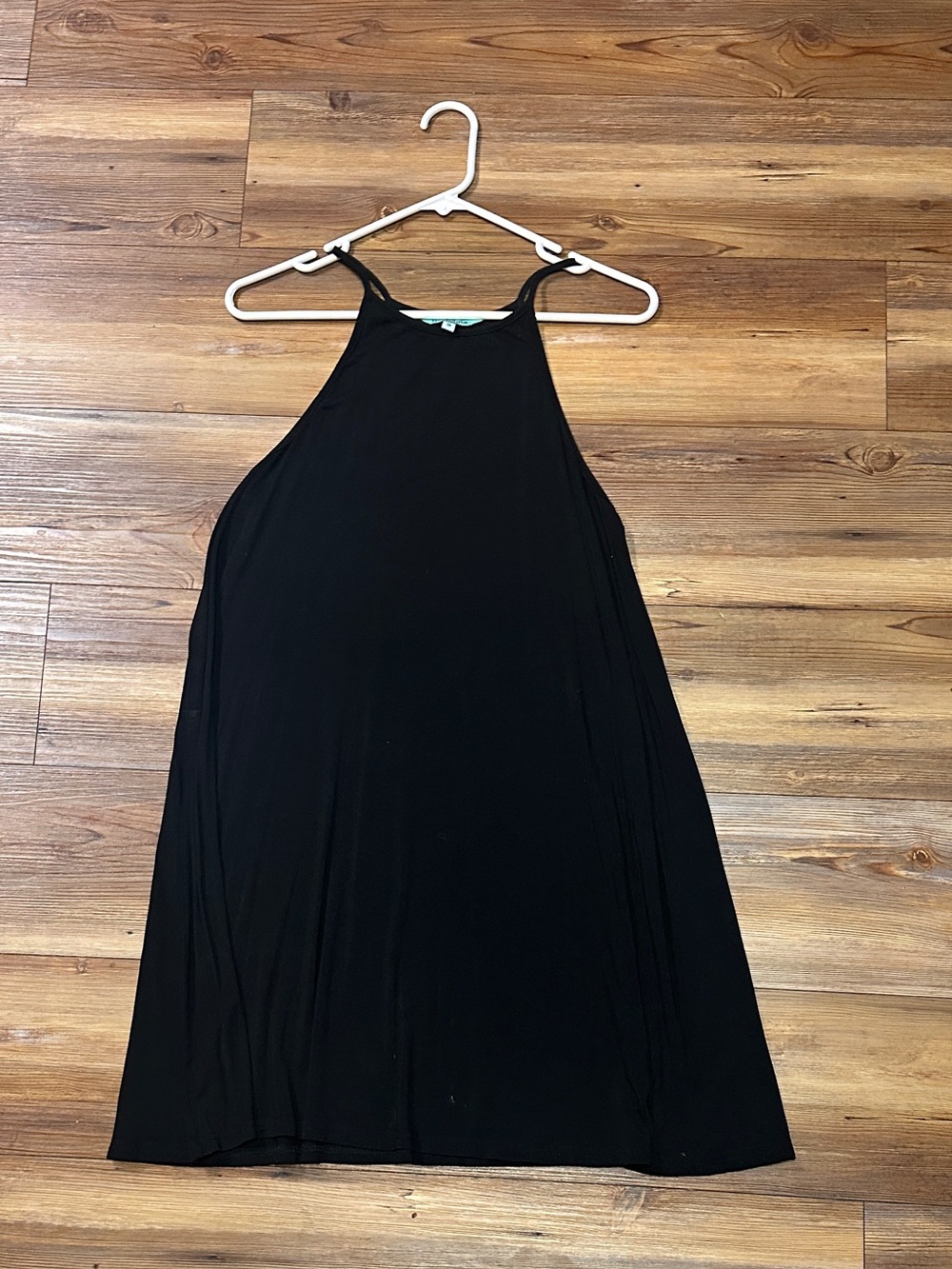 Nostalgia Black Halter Mini Dress